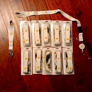 Lot of 10 StepCo Multi Use Detachable Neck Lanyard and wrist Lanyard NIP